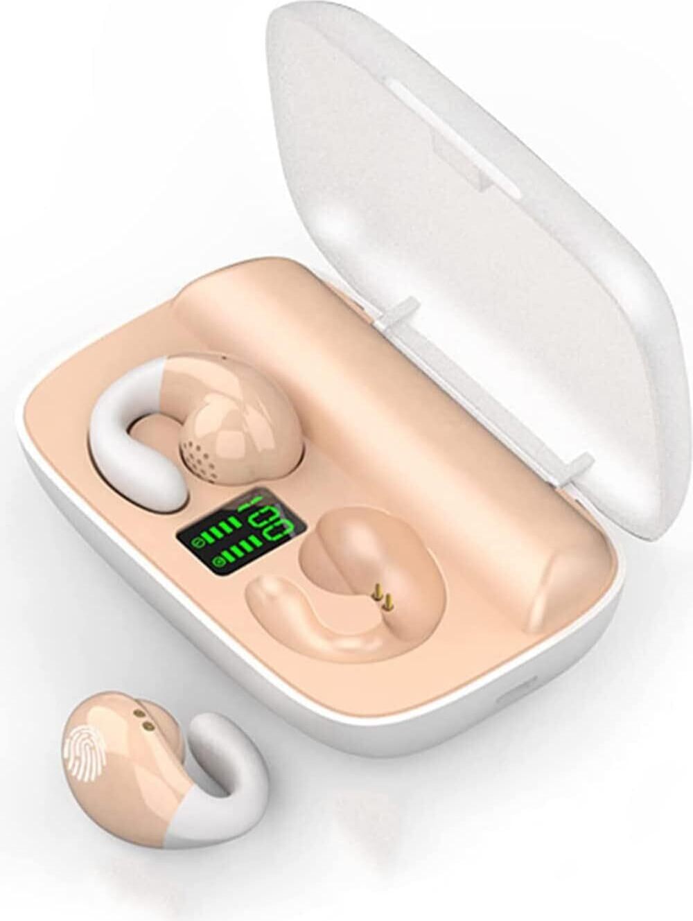 Otvorené slúchadlá do uší s vedením zvuku kostí Športové slúchadlá Bezdrôtové ušné klipy s vedením kostí
