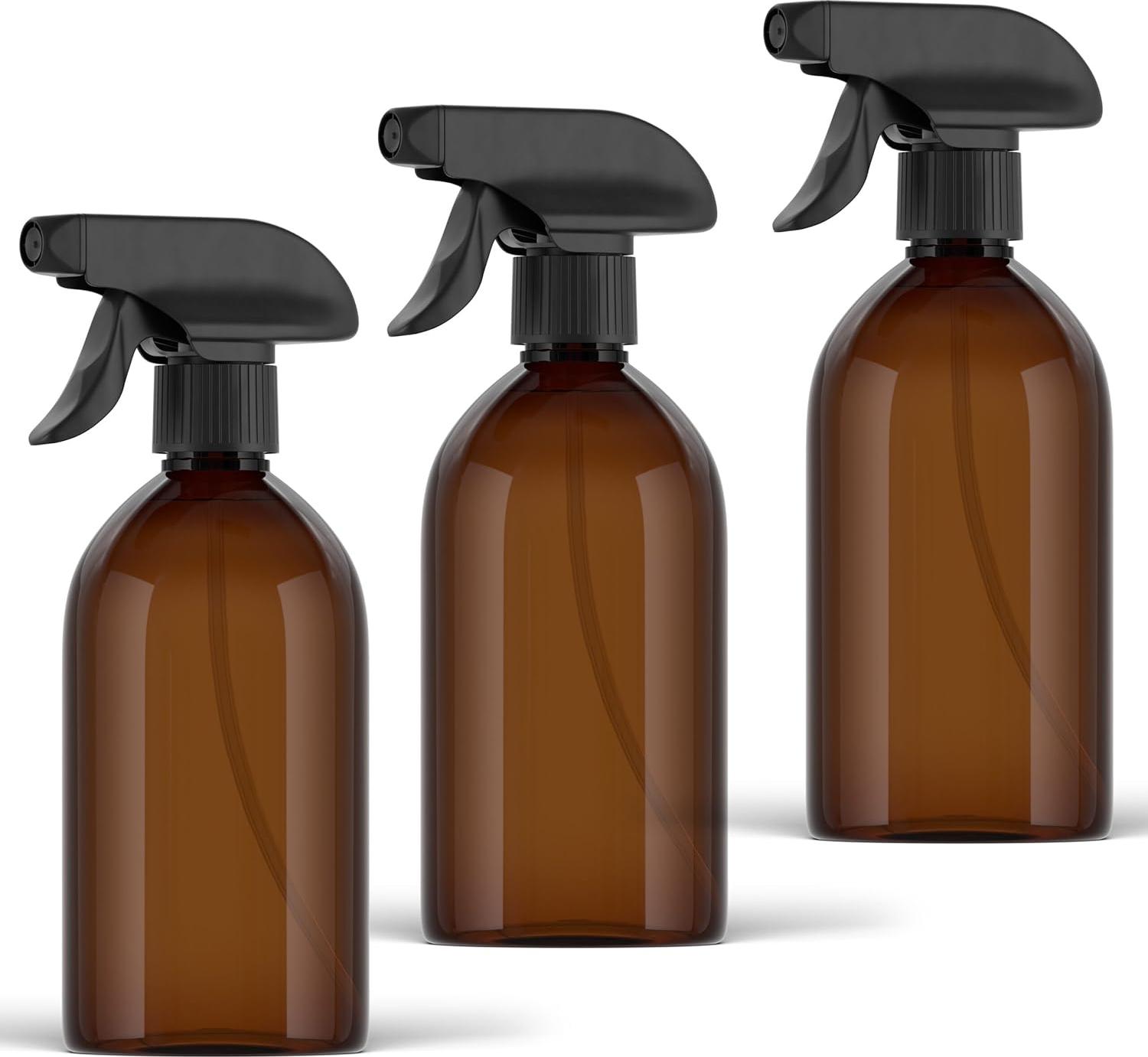 Famanu Sprühflasche für Wasser, Alkohol und Reinigungsmittel - 500ml - Set von 3 SHSHOP