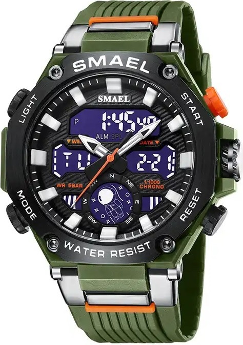 SMAEL Kenzo Uhr in Grün – Sportliche Eleganz und Funktionalität KP29482