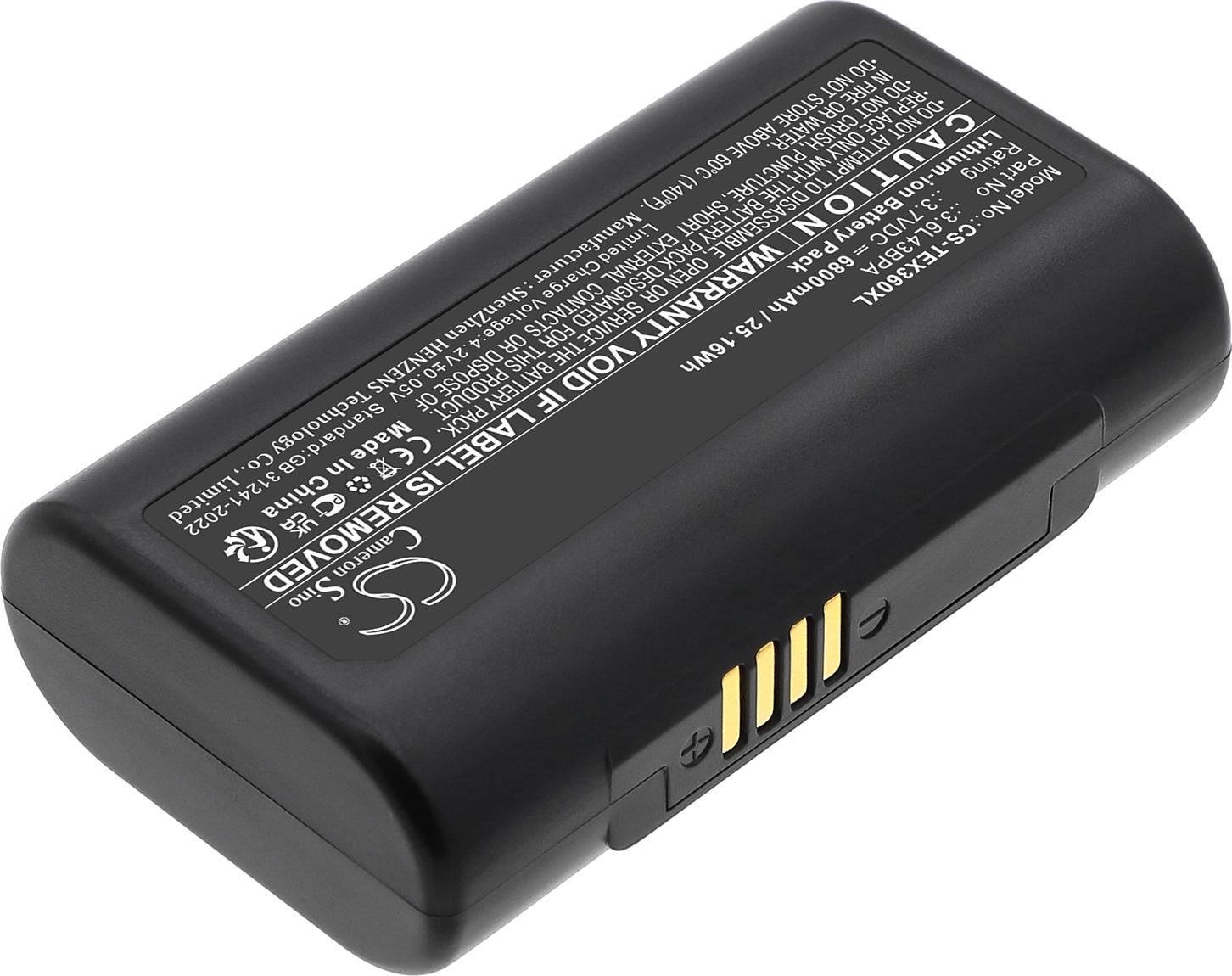 TECHTEK Akku Kompatibel mit [Texas Instruments] TI-Navigator Ersetzt 3.6L43BPA