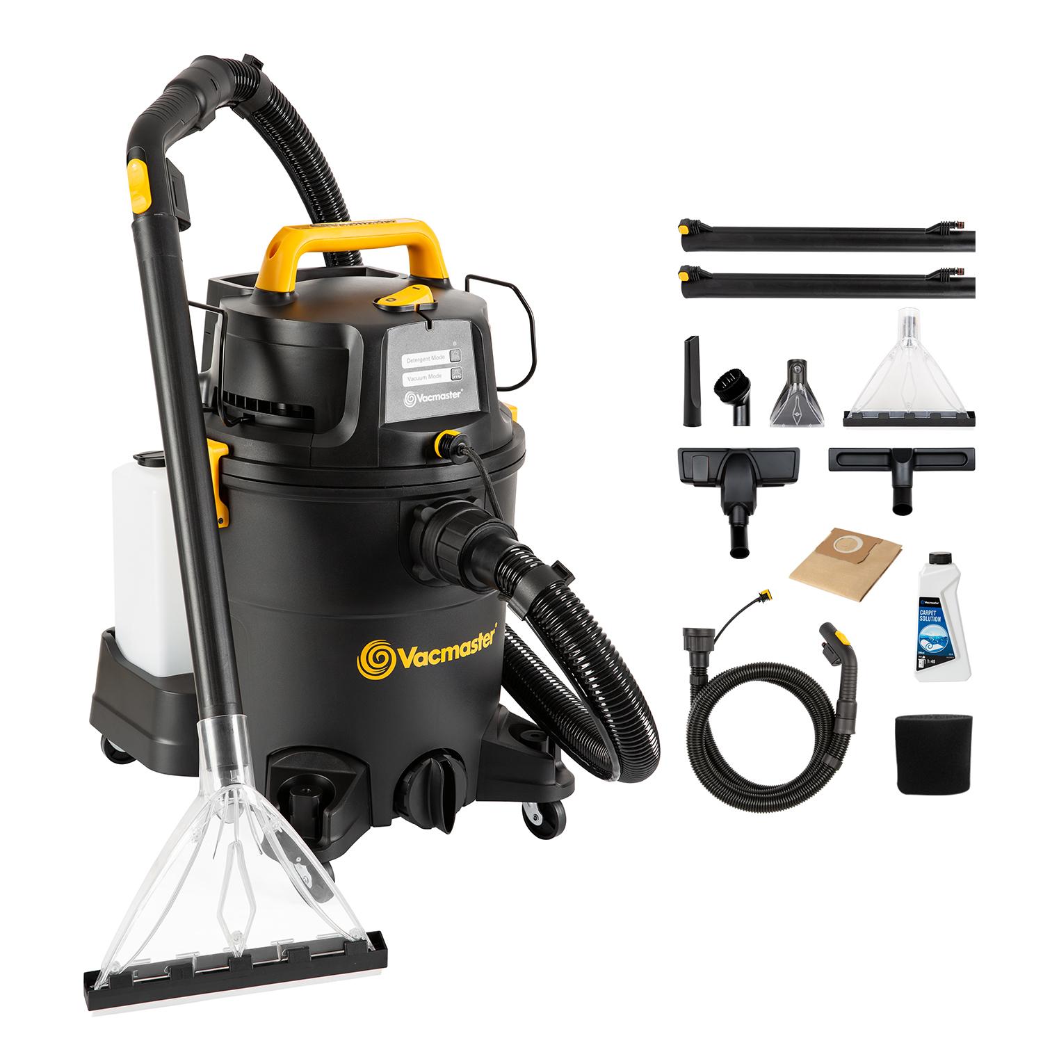 Vacmaster VK1323PFR 1300W 23L 3-v-1 mokro-suchý vysávač s dvojitou nádržou, podlahový čistič na tvrdé podlahy koberce, stroj na čistenie kobercov