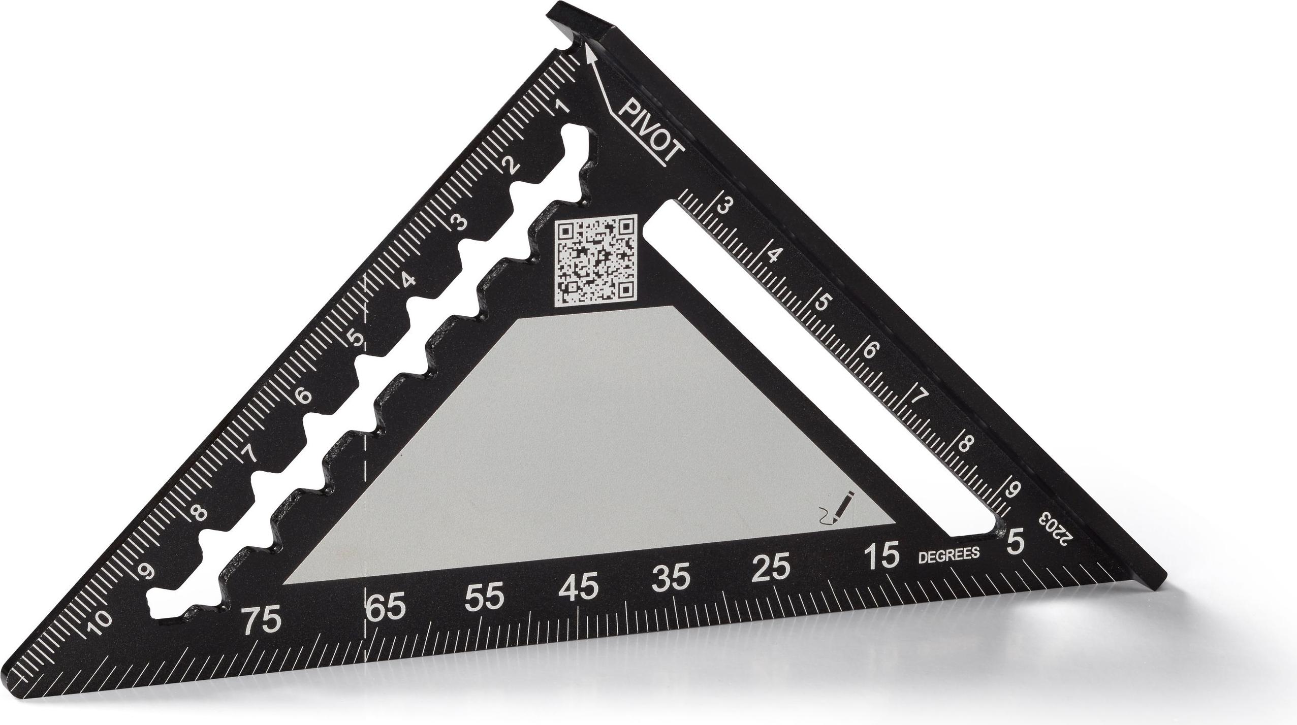 Hultafors Anschlagdreieck MMRS 110 mm, 45°- und 90°-Winkel, Messwerkzeug