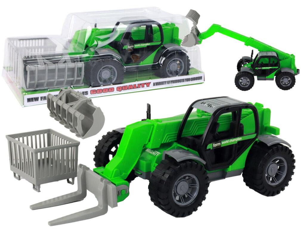 Leantoys Landwirtschaftliches Fahrzeug Traktor Grüner Kran Landwirtschaftliche Maschine LTY-16163-uniw