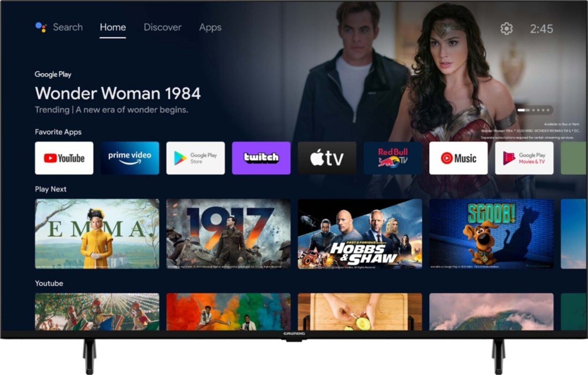 Grundig 75 VCE 223 LED TV 4K, Smart TV, Dolby Vision