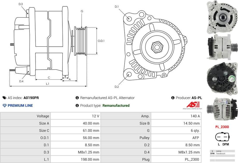 As-pl A3 1,6, A3 1,6 Sportback, A3 1,9 TDi, A3 1,9 TDi Sportback, A3 2,0 FSi, A3 A0190PR