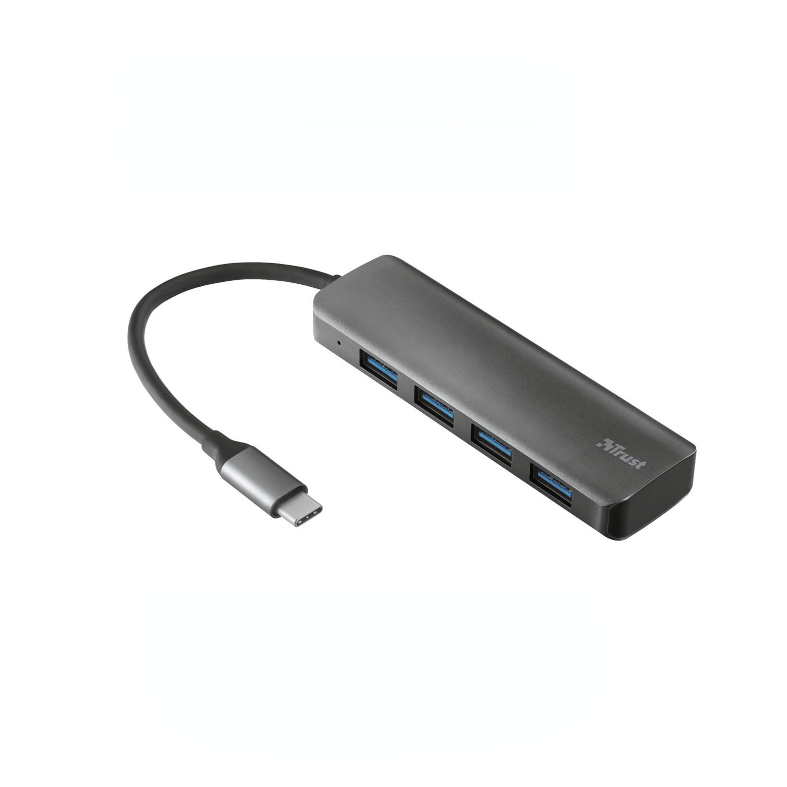 Trust 23328, USB 3.2 Gen 1 (3.1 Gen 1) Type-A, USB 3.2 Gen 1 (3.1 Gen 1) Type-C, 5000 Mbit/s, Grau, USB, Windows 10, Windows 7, Windows 8, Windows 8.1