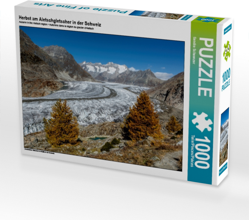 Calvendo Herbst am Aletschgletscher in der Schweiz 1000 Teile Puzzle quer 640x480mm, Schaenzer Sandra; 7287990