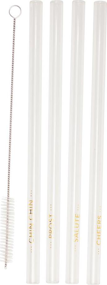 Räder Glastrinkhalm 4er Set Apero L.21,5cm, D.1cm 15217