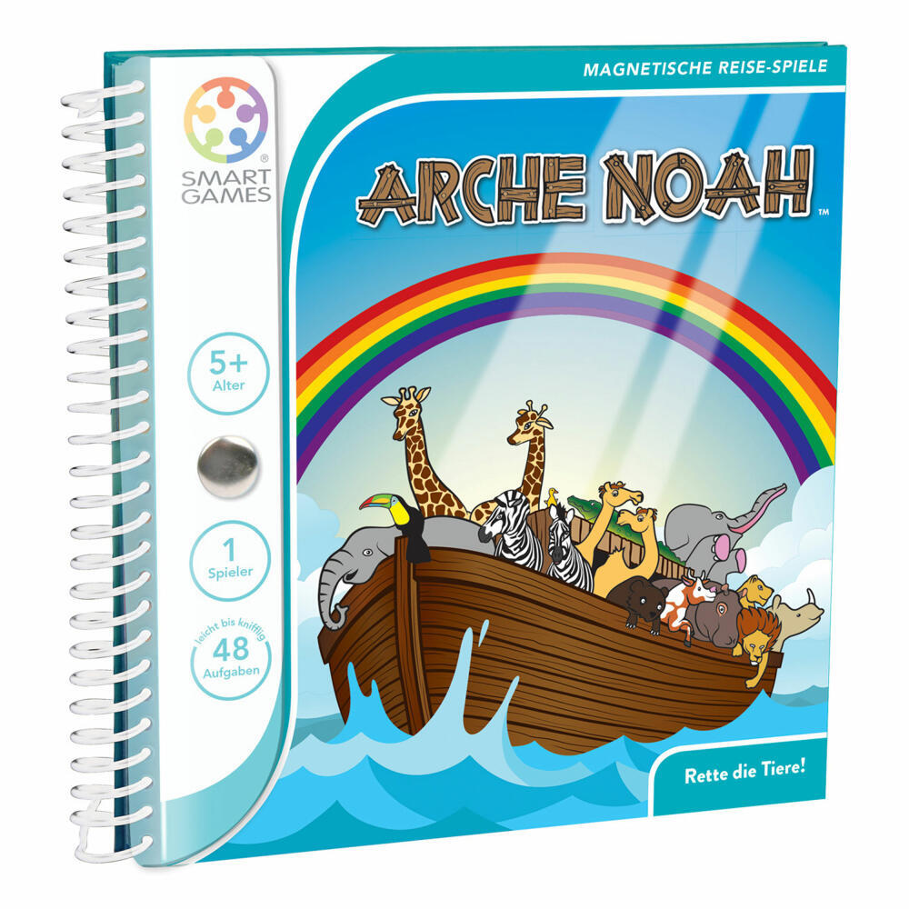 Smart Games Magnetische Reisespiele Arche Noah, Reisespiel, Kinderspiel, Kinder Spiel, ab 5 Jahren, SGT 240 DE-8