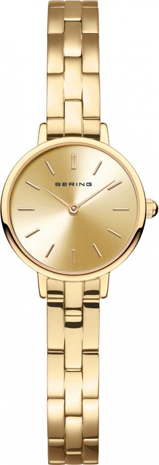 Damenarmbanduhr BERING 11022-733 in Gold, klassisch und schmuckvoll.