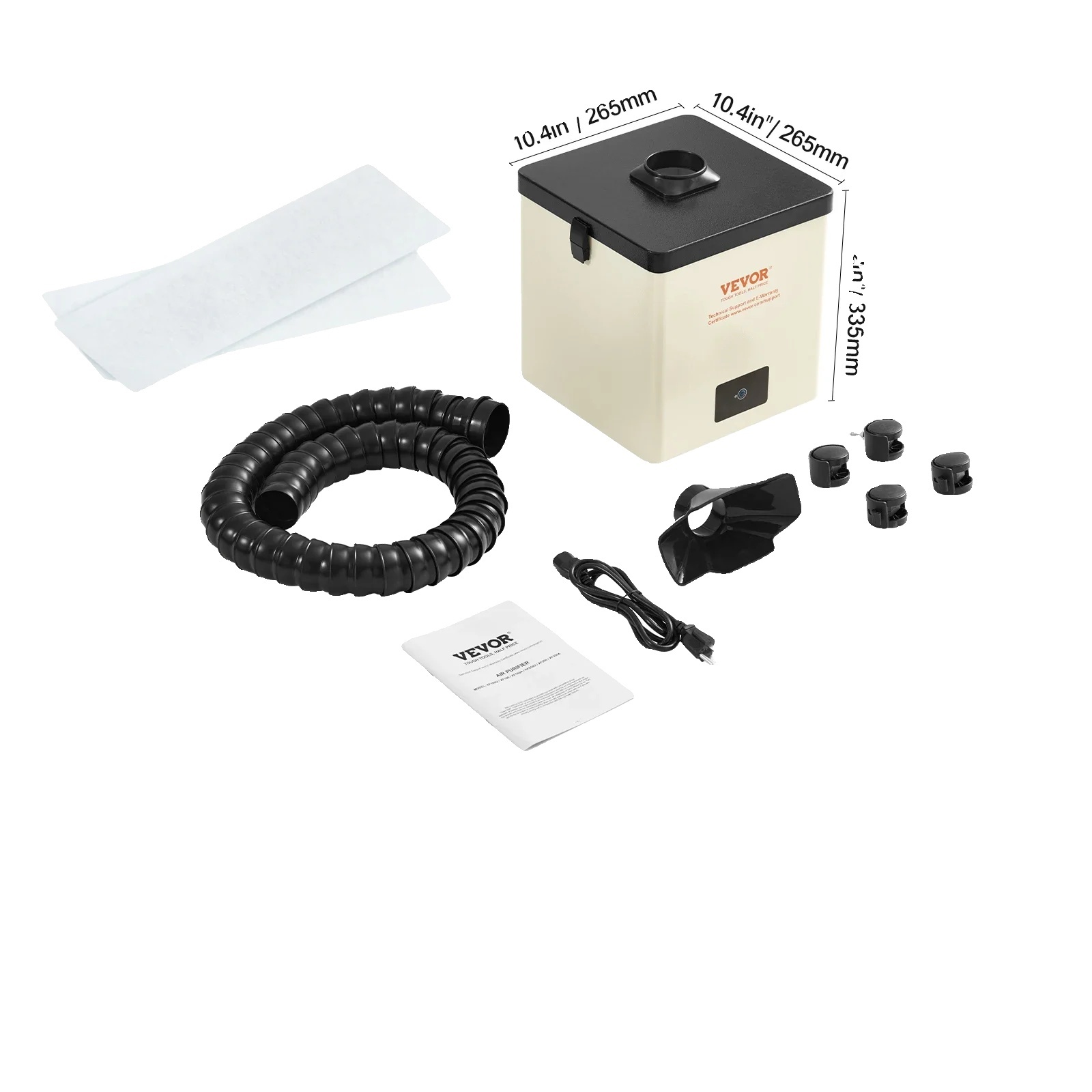Odsávač pár, 3-stupňový filter, silný prietok vzduchu, 100 W