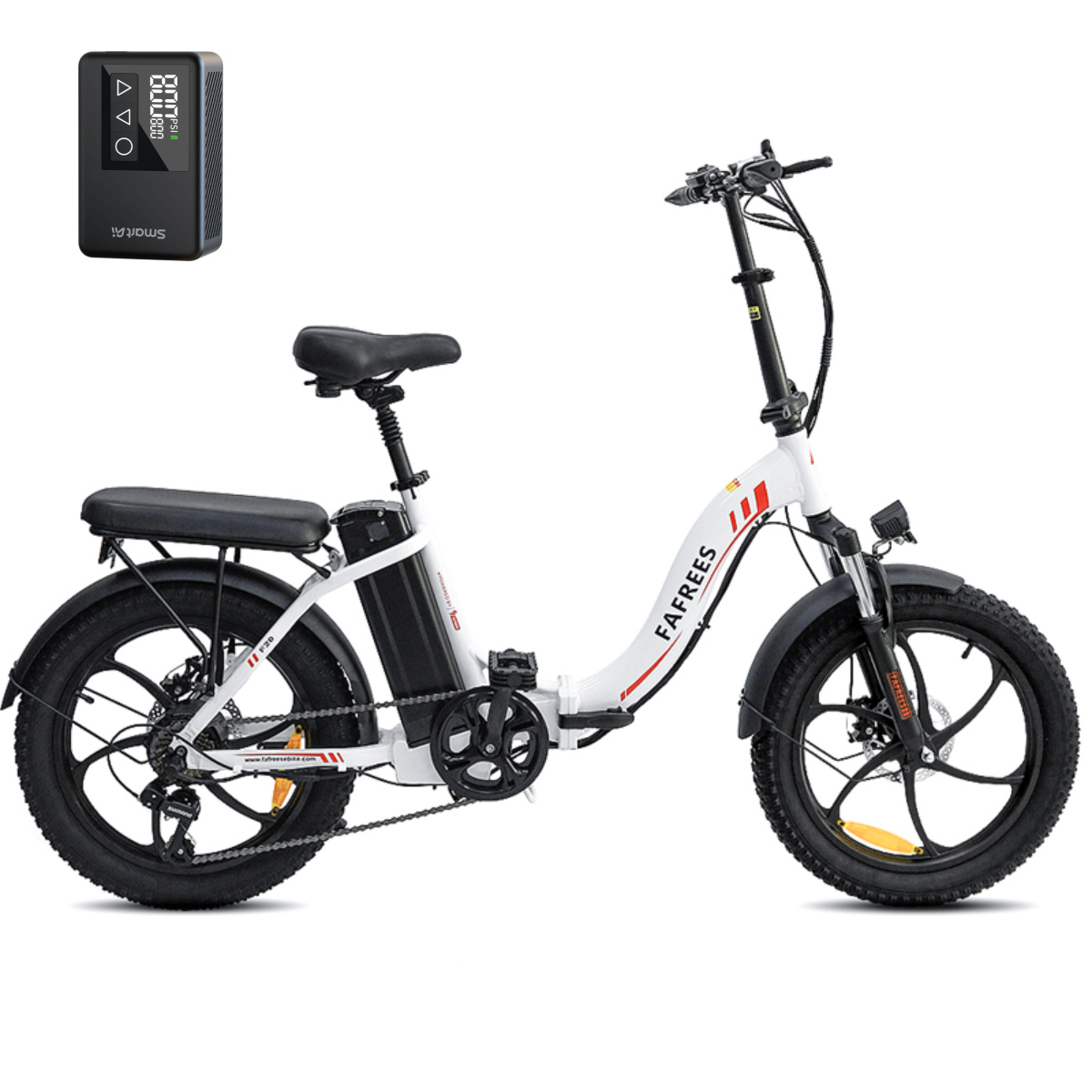 20 palcový elektrický bicykel skladací bicykel s MINI elektrickou vzduchovou pumpou horské bicykle pre dospelých 15E skladací bicykel skladací bicykel biely e-bike, e-bike skladací bicykel