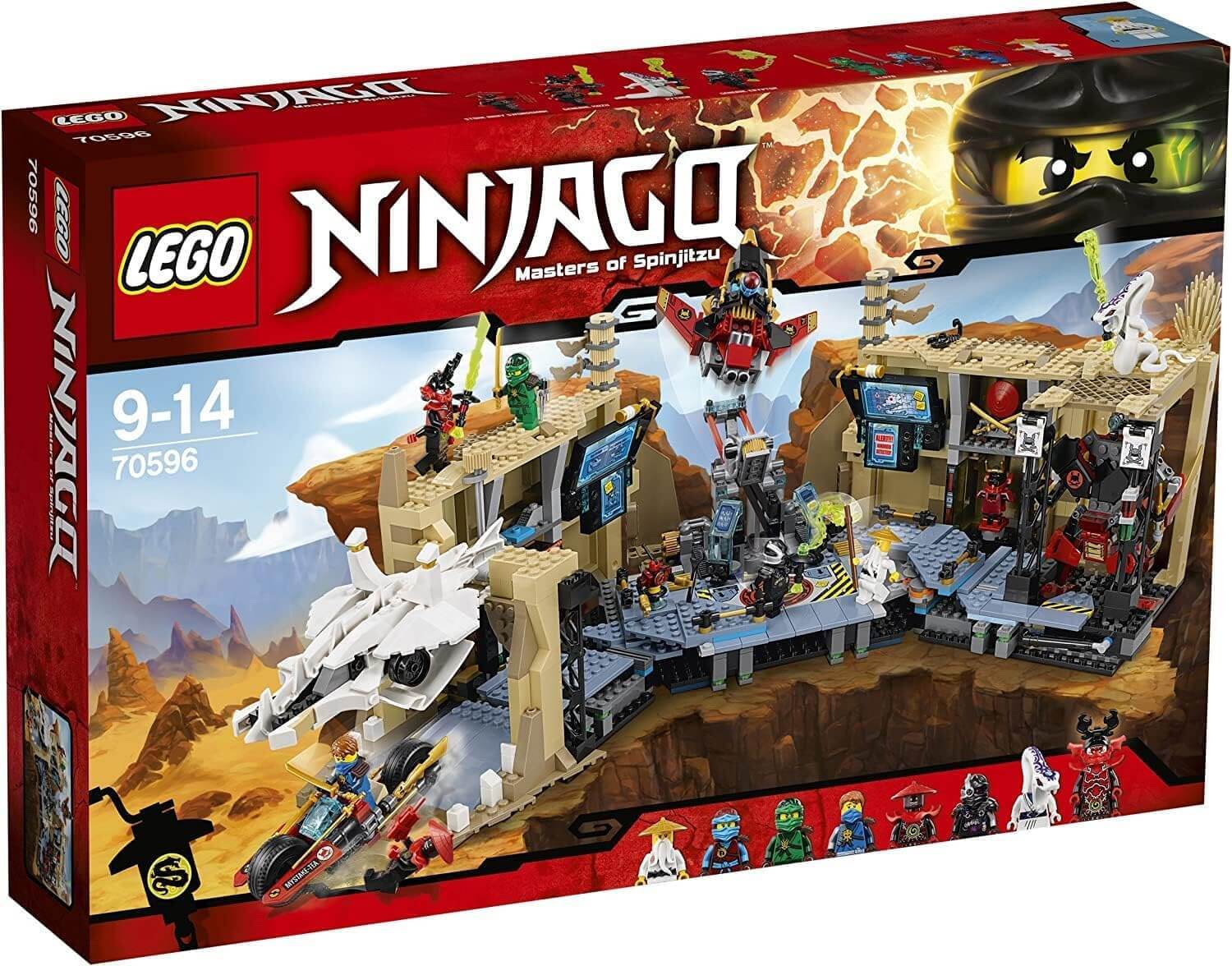 LEGO NINJAGO Samurai X Cave Chaos, Stavebnica, 9 rok / roky, 1253 kusov, 2,43 kg