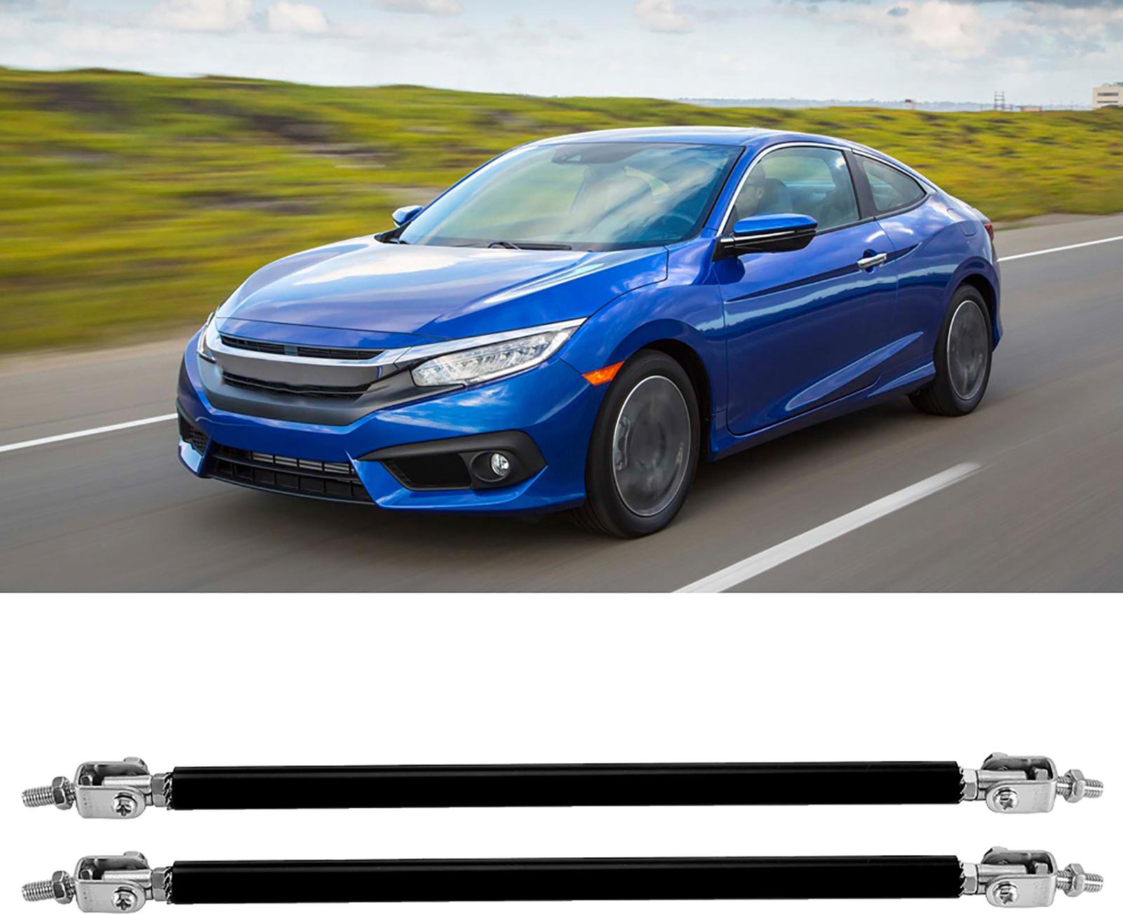 Gistuch 1 Paar 20 cm Auto vordere Stoßstange Stütze Modifikationsstange (schwarz)