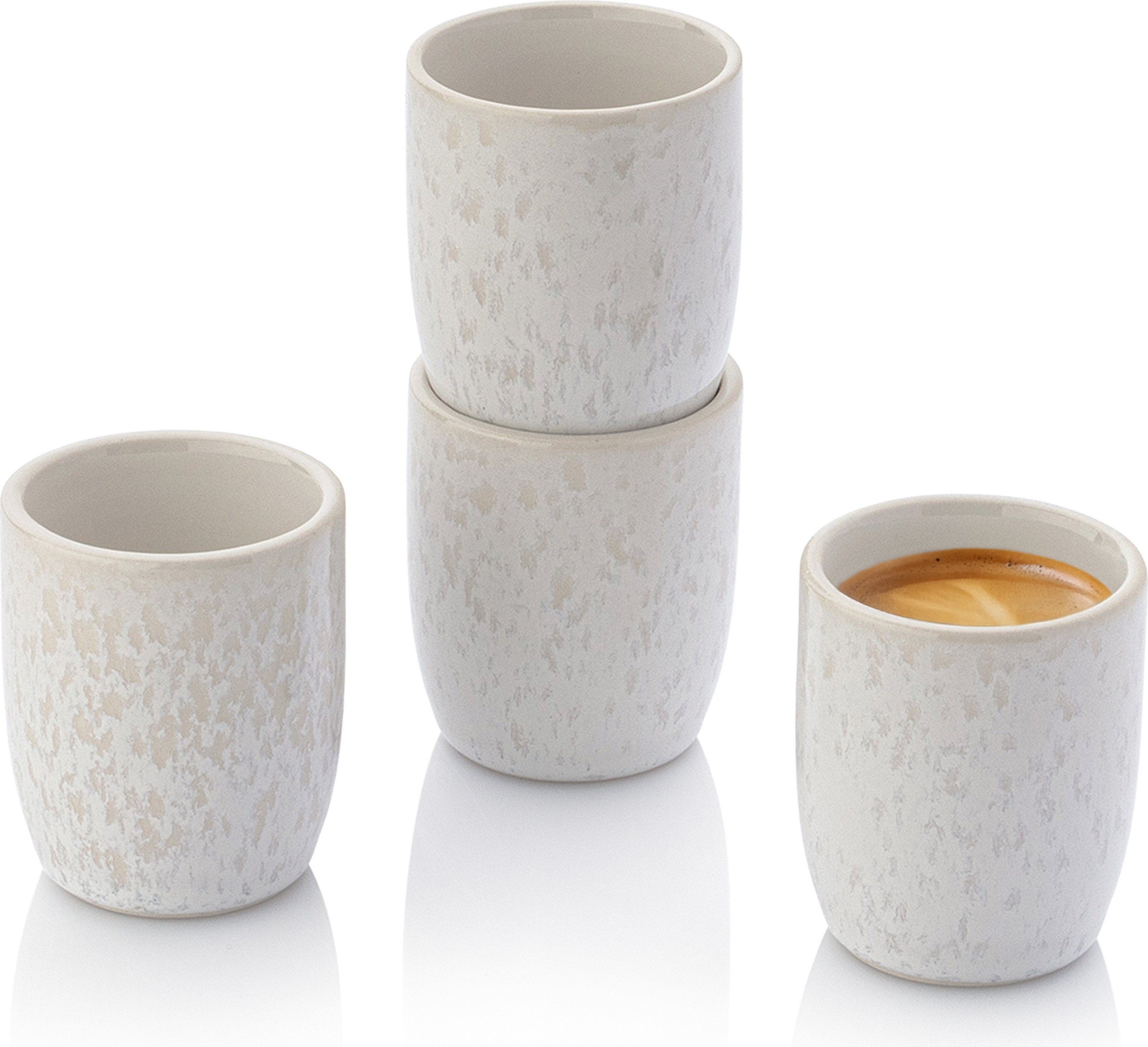 Bluespoon SÄNGER Espressobecher Set Korfu 4 teilig Korfu Espressobecher