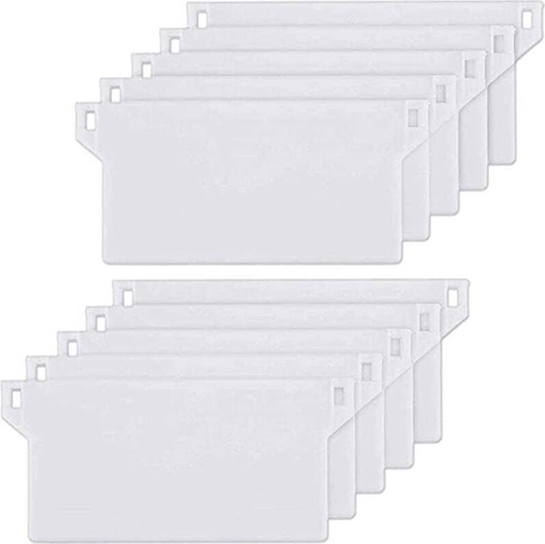 Jormftte 10 Stück California Jalousie Gewichtsplatte Gewicht Vertikaljalousien Gewichtsplatte Vertikaljalousie Lamelle 127mm Weiß Ersatzteil KAU-HT-CPK-PH-20250428-16