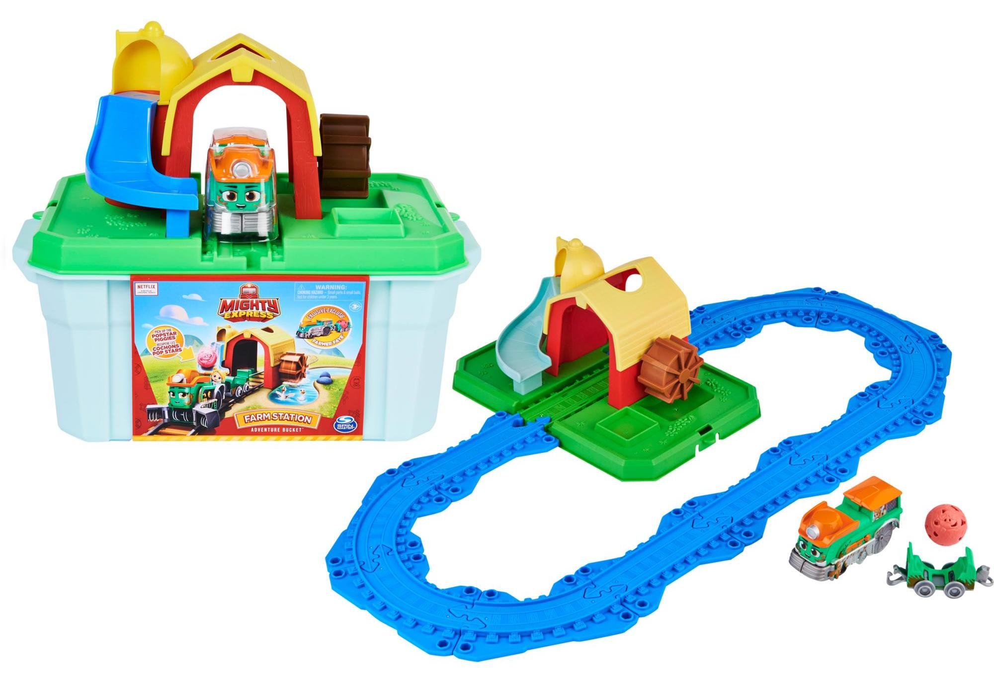 Spin Master Mighty Express Farmbahnhof Spielset mit Farm-Frieda 6060195