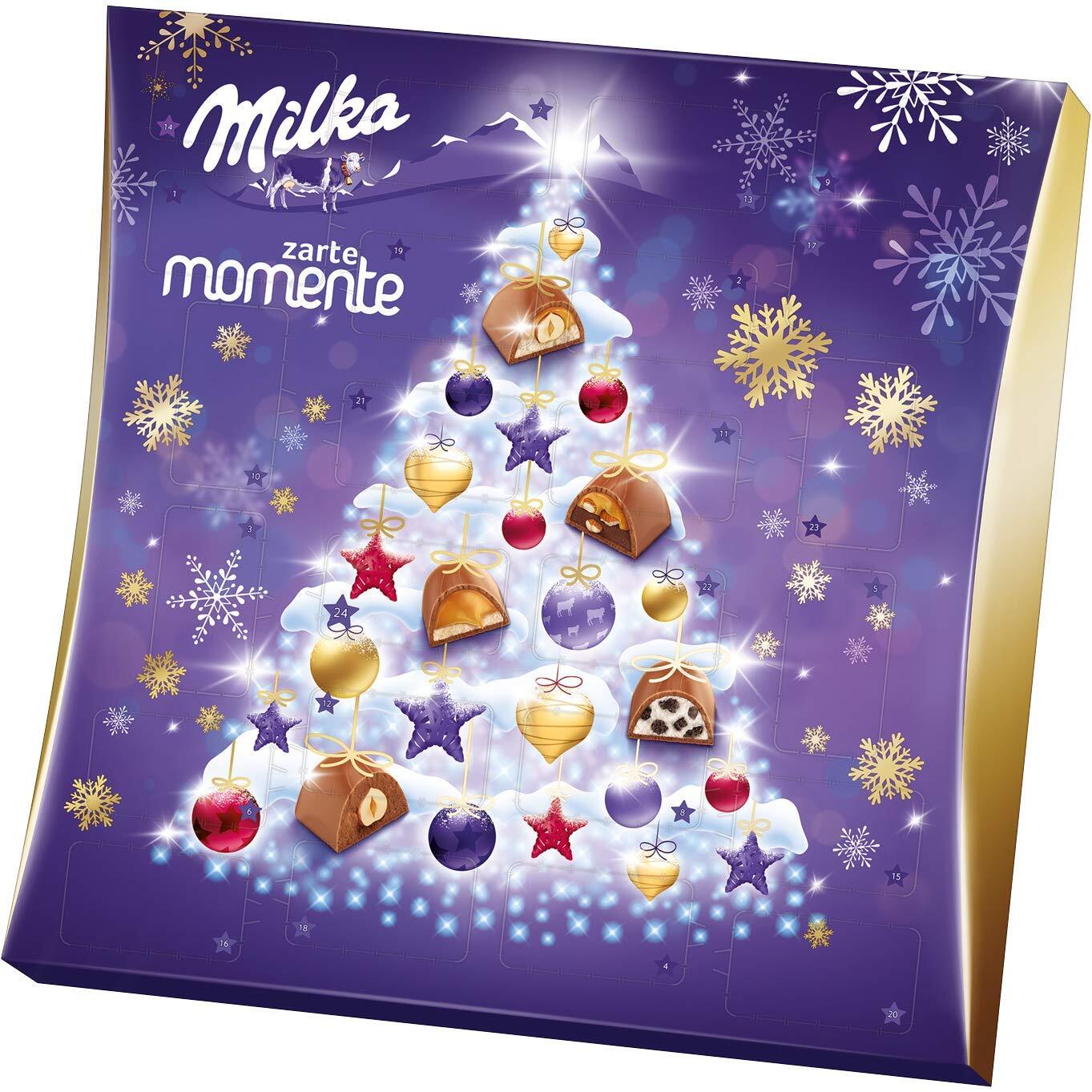 Milka Adventný kalendár Delicate Moments s čokoládovou zmesou 211g
