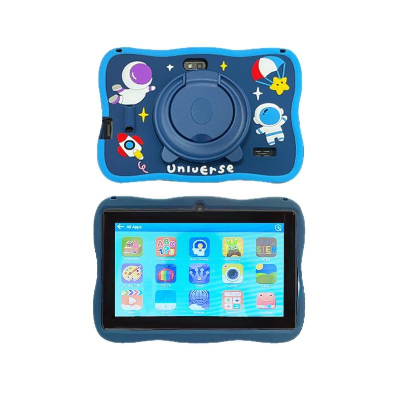 Pritom K7 7-Zoll-Kinder-Tablet, Quad-Core Android 13, 4GB 2GB + 2GB virtuell) RAM + 32GB ROM, WLAN, Bluetooth, Doppelkamera, Bildung, Kindersicherung PT-K7PRO232-BLUE-AST