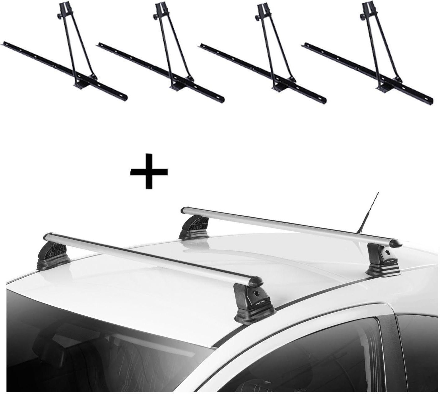 4x Fahrradträger ORION + Dachträger VDP EVO ALU kompatibel mit Opel Zafira C (Tourer) 5 Türer 2011-2018 VDP_4ORION_EVOALU270_OPEL20