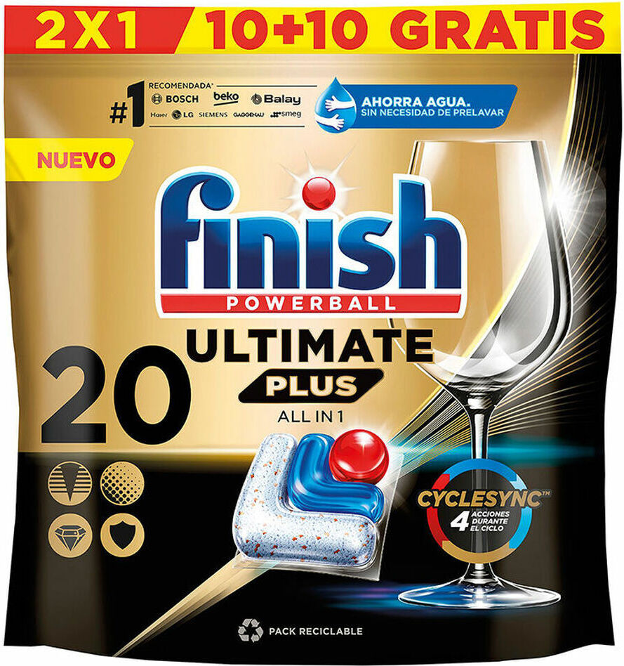 Finish Finish Powerball Ultimate Plus umývačka riadu 20 tabliet