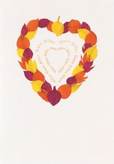 räder Blumenherzkarte "Alles Gute"