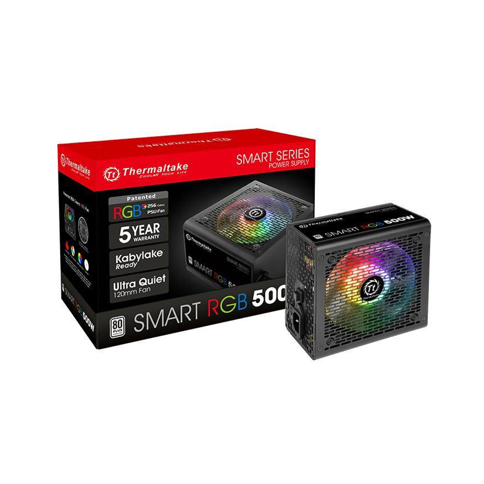 Thermaltake PC- Netzteil SMART RGB 500W 80+; PS-SPR-0500NHSAWE-1