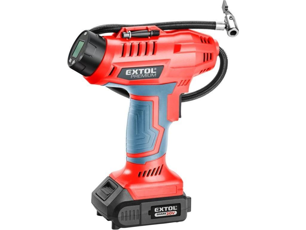 EXTOL PREMIUM Kompressor für den Hausgebrauch SHARE20V, 20 V Li-Ion, 2000 mAh