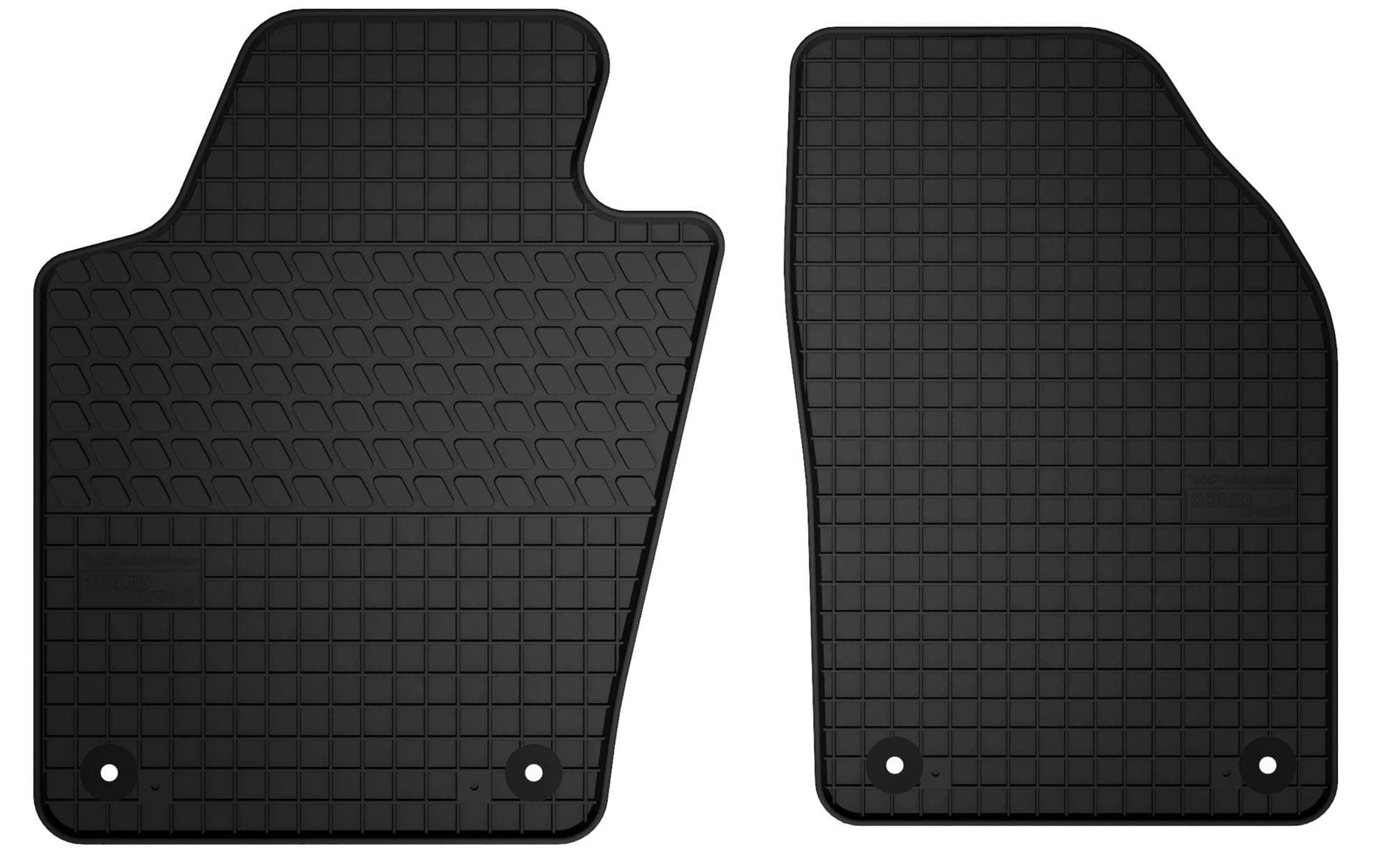 Wielganizator Fußmatten BMW 5 G30 2017- - 2-teiliges Velours Set Schwarz