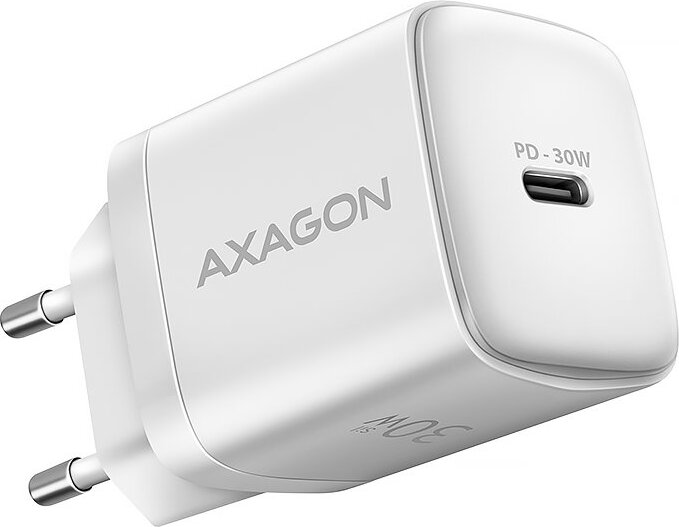 AXAGON Axagon ACU-PD30W nástenná nabíjačka 1x QC3.0/AFC/FCP/PD typ C 30W biela Mobilný telefón, Smartphone, Smartwatch, Tablet, Univerzálne rýchle nabíjanie AC Vnútorné