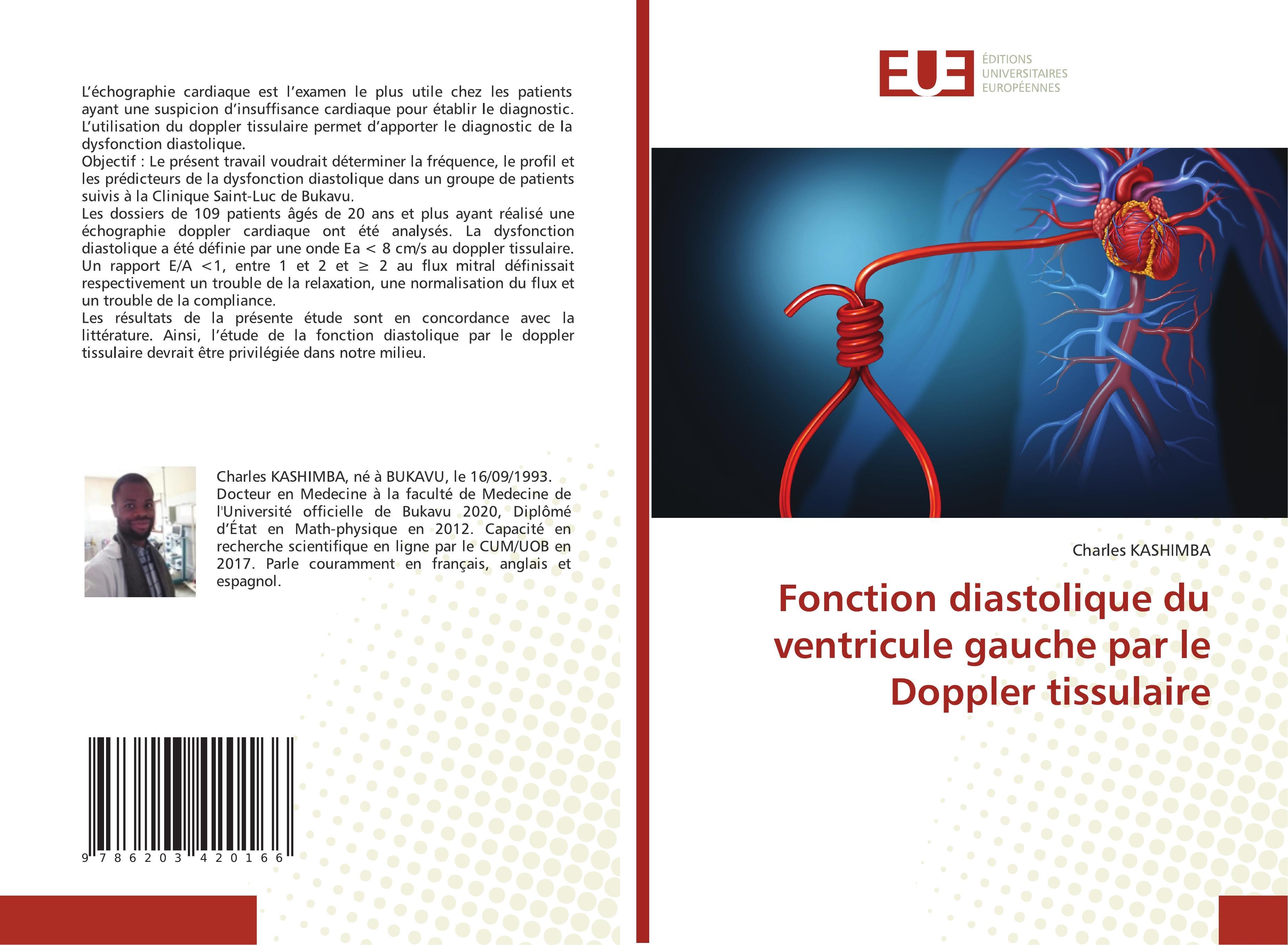 Sonstige Verlage Fonction diastolique du ventricule gauche par le Doppler tissulaire