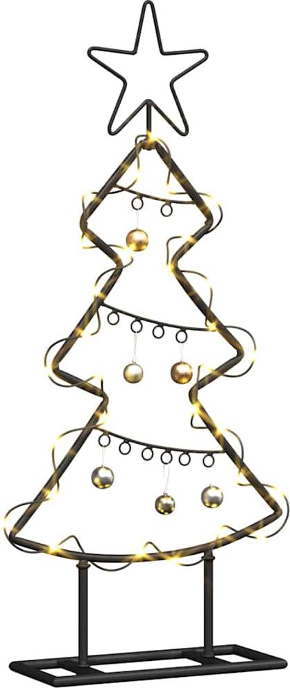 vidaXL Robust Möbel Metall Weihnachtsbaum mit Ständer Schwarz 60cm Stahl - Künstliche Weihnachtsbäume CL250042 - Künstliche Weihnachtsbäume CL0000429602-VDCL-251226-CXKSNEEU2026-127046