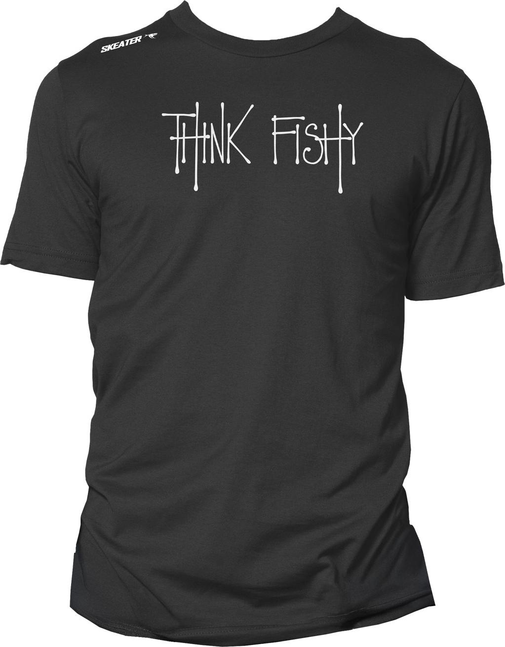 Skeater T-Shirt By Think Fishy Art Shirt - Angelshirt, Größe:L 32500031