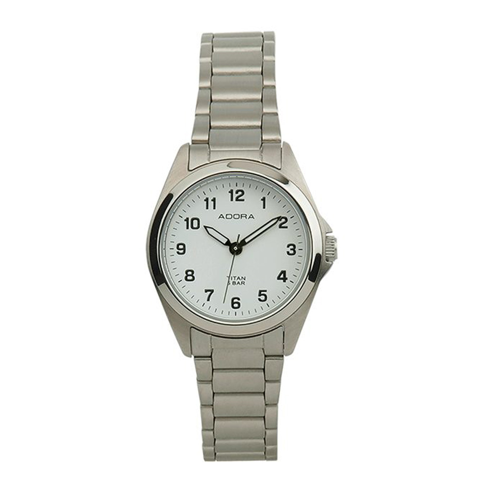 Damen Uhr Armbanduhr Material Titan Titanium Adora 5 atm wasserdicht