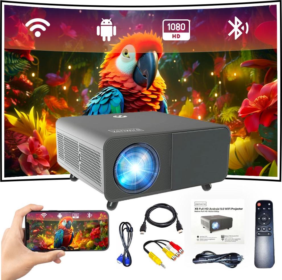 Projektor Full HD 4K Android WiFi X5