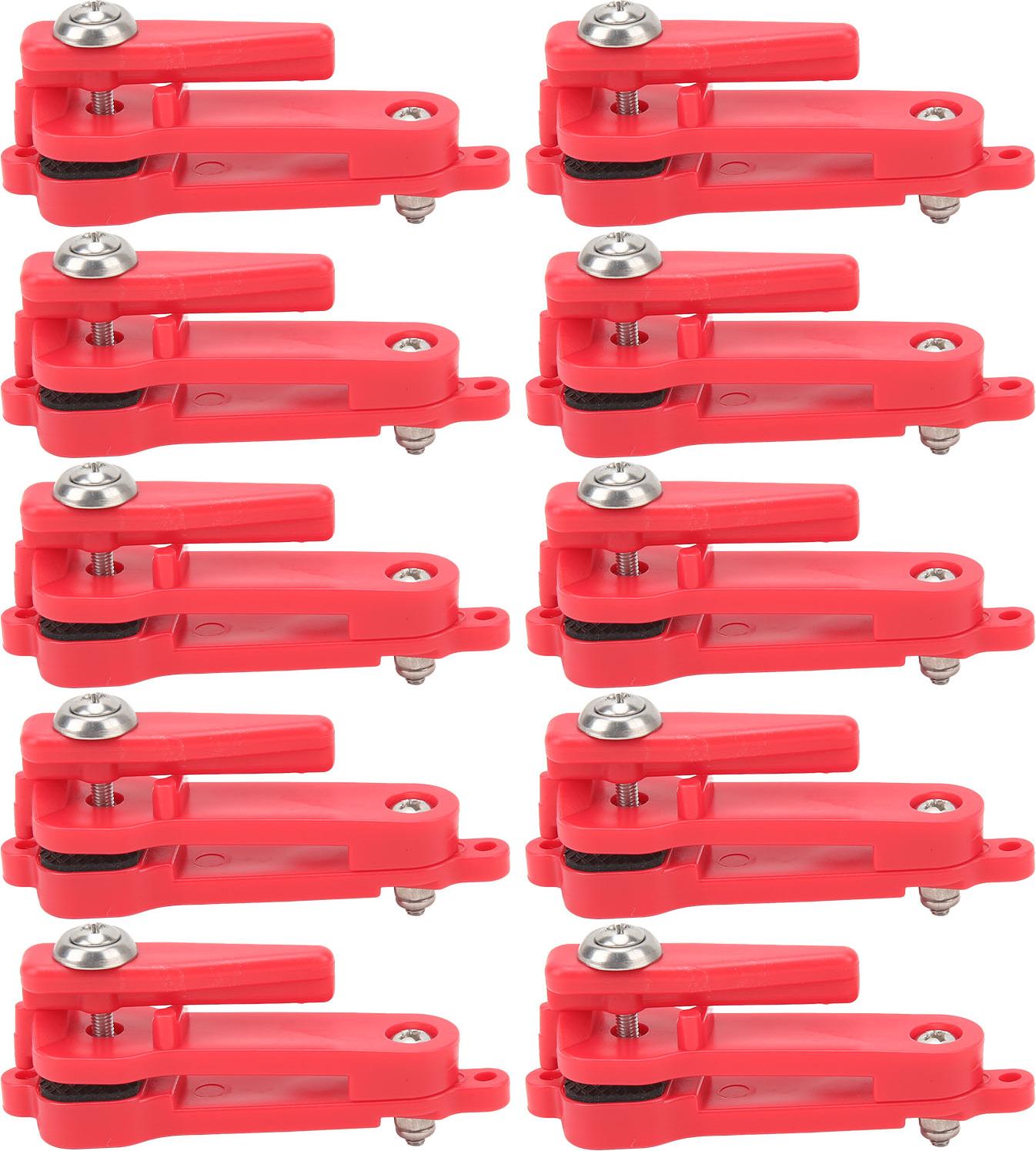 Gistuch 10 pcs schwere Spannungs -Schnappfreisetzungsclips Leichtes tragbares gepolstertes Trolling für Offshore -Fischen