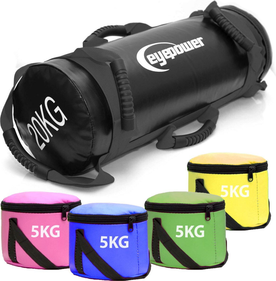 Vak na závažia 20 kg čierny