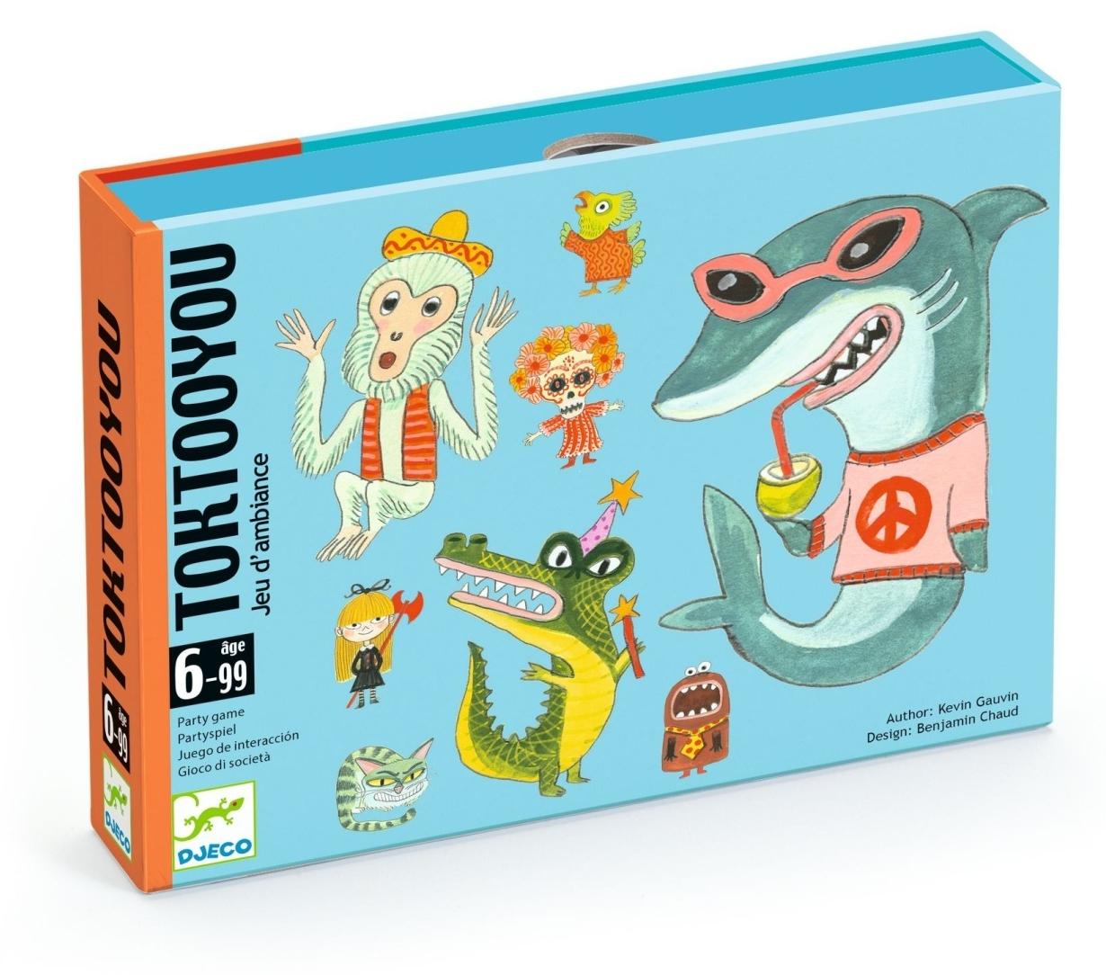 Djeco Toktooyou Kartenspiel Stimmimitationsspiel für 3-8 Spieler ab 6 Jahren