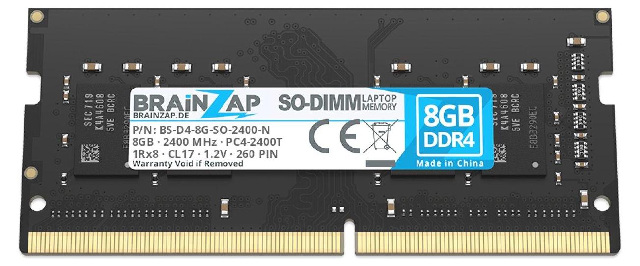 BRAINZAP 8GB (2X 4GB) DDR4 RAM DIMM PC4 2400T UA2 11 1Rx8 2400MHz 1.2V