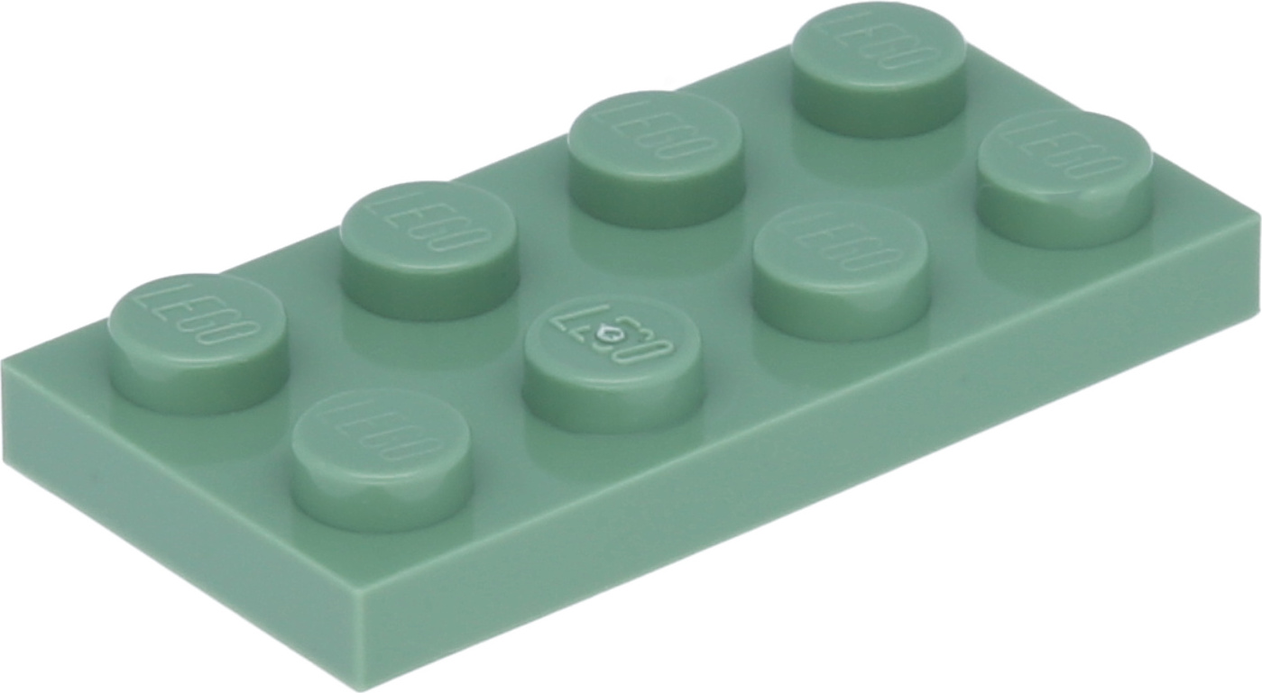 Lego® 100 ks 3020 Dosky Dosky 2x4 časť Basic 100 Piesočná zelená
