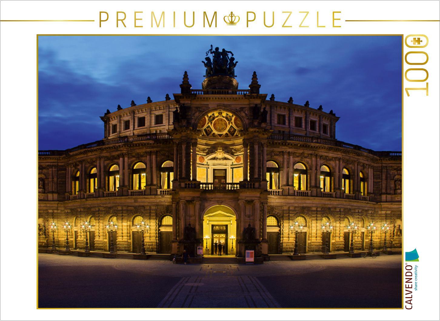 CALVENDO Puzzle Dresden Semperoper | 1000 Teile Lege-Größe 64x48cm Foto-Puzzle für glückliche Stunden