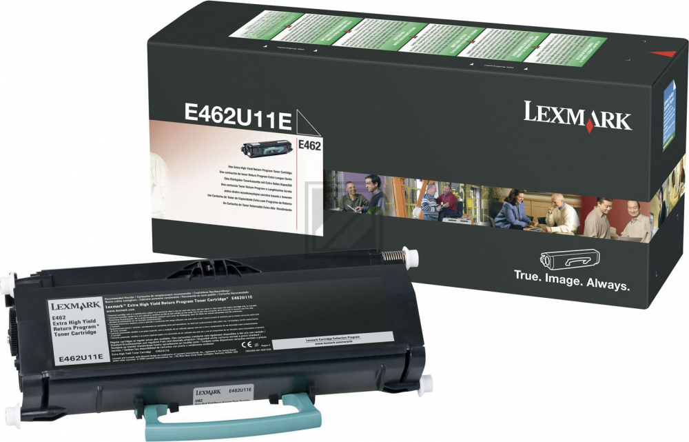 Lexmark Rückgabetoner / schwarz/ für E462 / hohe Kapazität E462U11E