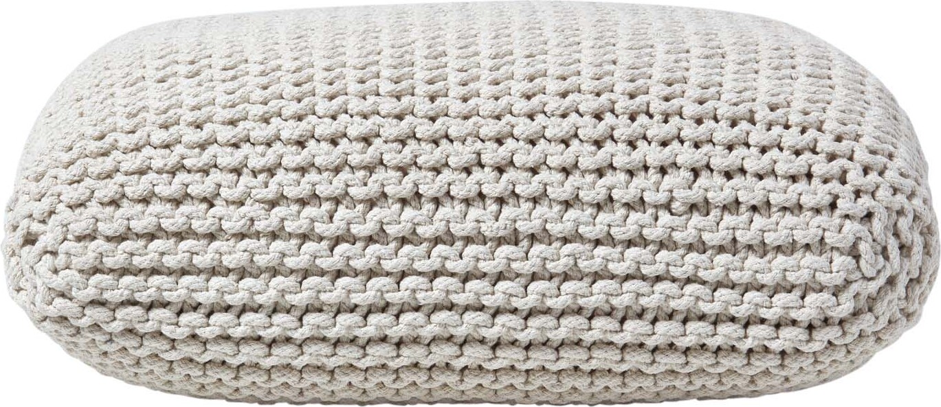 Homescapes Bodenkissen Oktagon – 40 Cm Ø, Rot-weiß Gestreift, 100% Baumwolle, Polyesterfüllung
