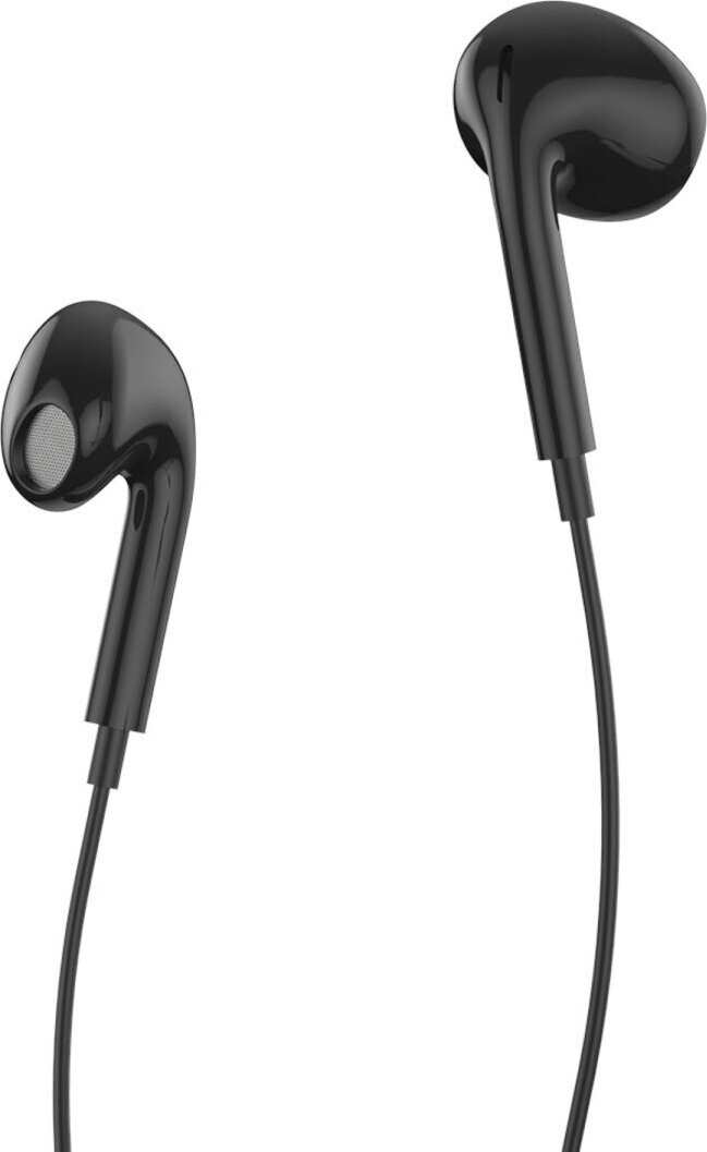 Káblové slúchadlá do uší XO 1,2 m v čiernej farbe s pripojením USB-C