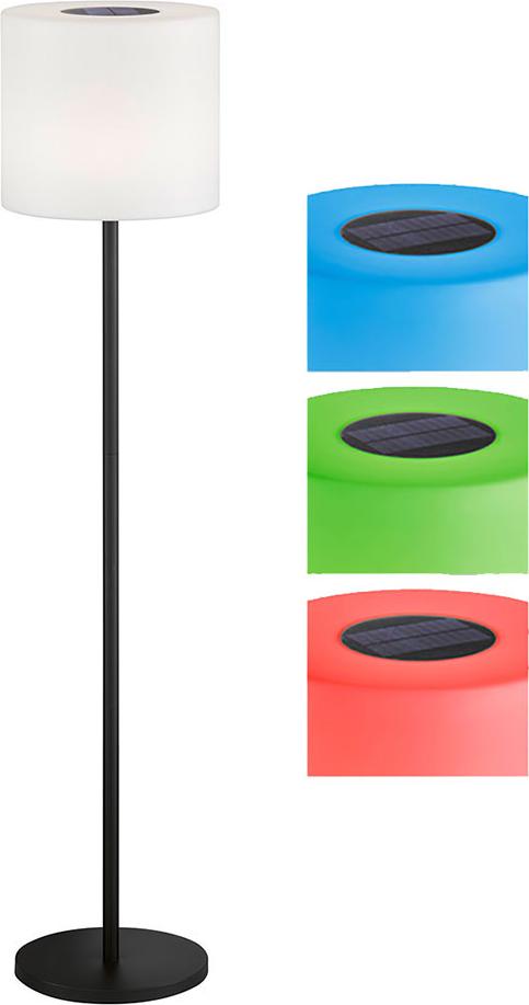 Fischer Leuchten RGB LED Solar Stehlampe, dimmbar, Fernbedienung, H 150 cm 149987
