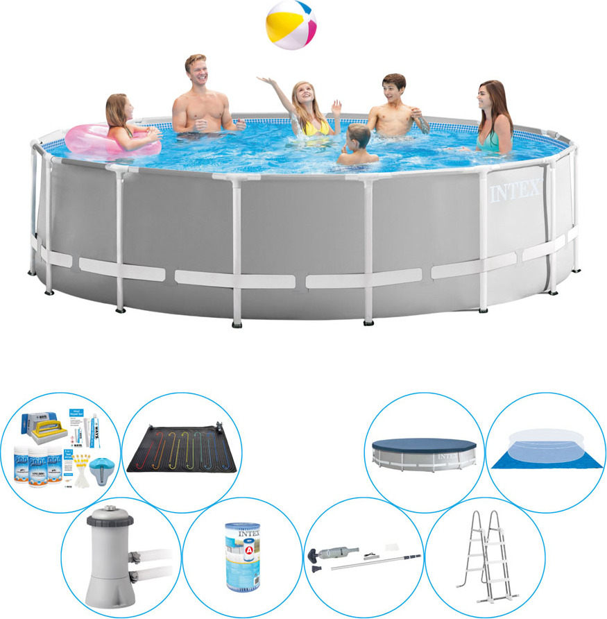 Ponuka bazénov - Intex Prism Frame Round 457x122 cm