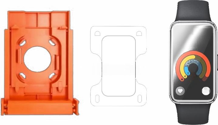 INF Displayschutzfolie für Huawei Band 7 Hydrogel Klar 2 Stück mit Anbringhilfe 390823