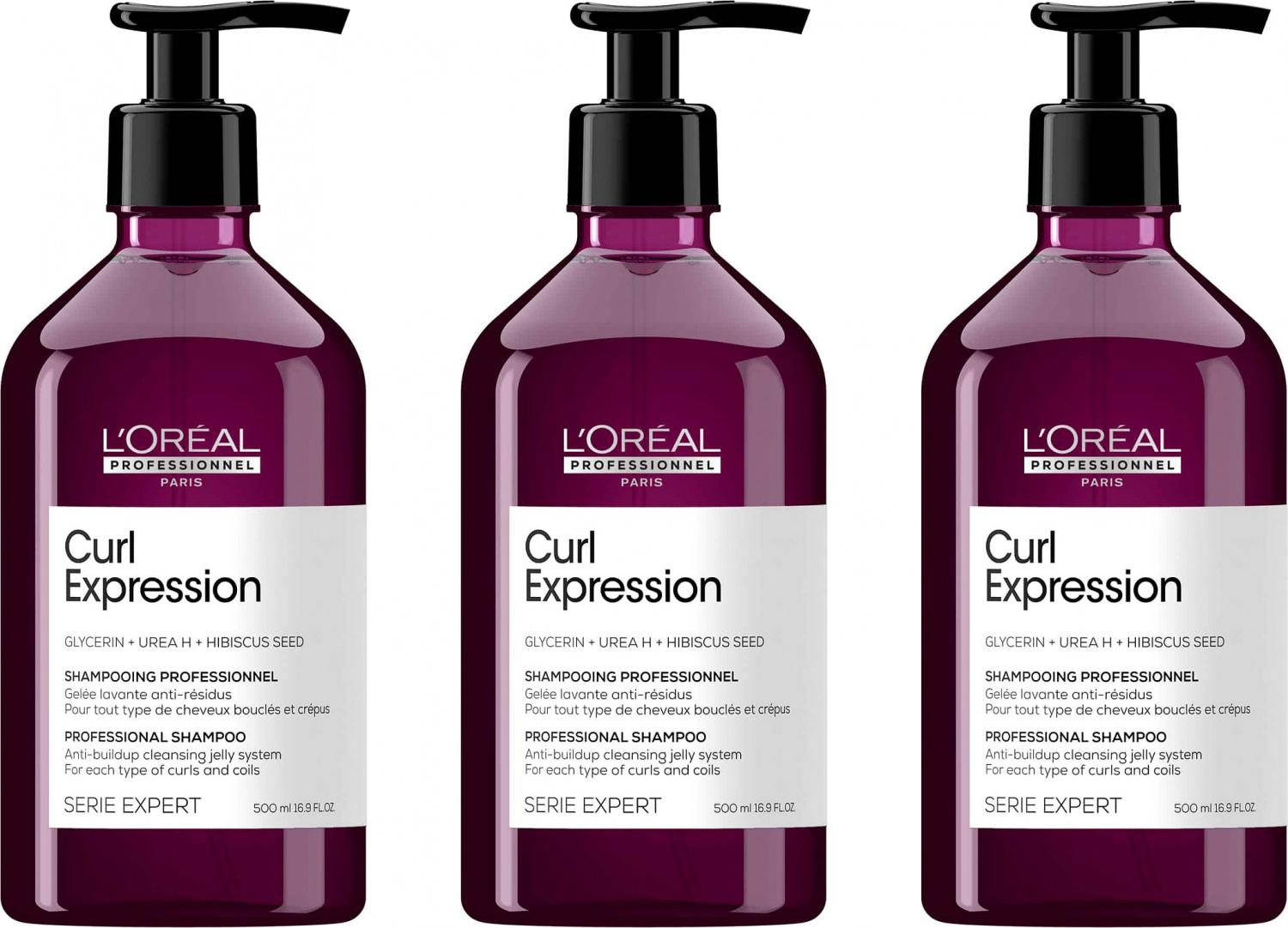 L'Oréal Curl Expression Anti-Buildup Cleansing Jelly 3x500 ml