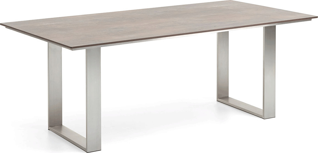 Niehoff - HPL-Gartentisch Noah - Aluminium 200 x 95 cm HPL Beton Stativprofil T1G6-004-059