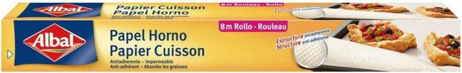 Albal PAPEL HORNO antiadherente e impermeable 10 metros T 300